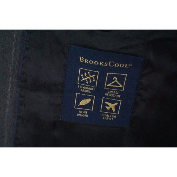 Brooks Brothers Madison Brookscool CURRENT Wool Blend Gray Striped 2 Pc Suit 40R - Picture 9 of 14